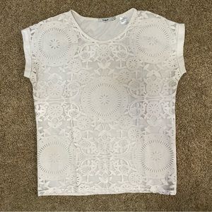 Desigual Lace Sheer Top